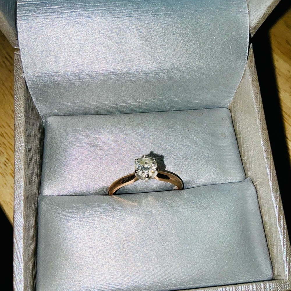 Zales 1/2 CT 💍 Diamond Solitaire 14K Yellow Gold 💎 FINAL MARKDOWN - Picture 7 of 16